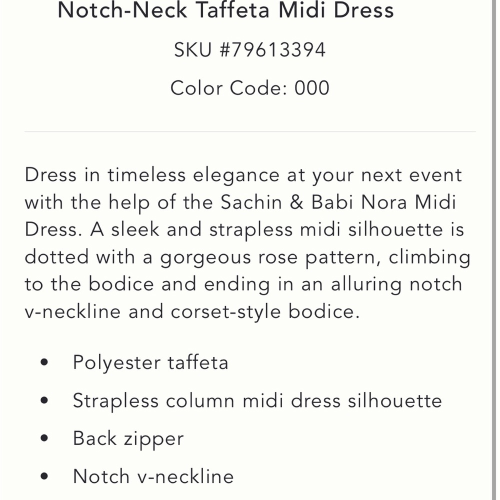 Sachin + Babi Strapless Floral Dress in White and Red - Picture 7 of 12